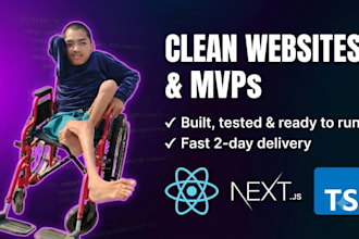 build a fast and responsive website or mvp for you