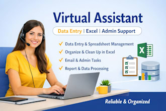 asistente virtual y entrada de datos con excel