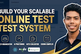 build a scalable online test and examination system for institution