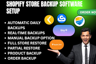 setup shopify store backup rewind vault tinysafe cloudsave storeguard snapsave