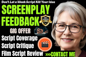 give detailed screenplay feedback and script coverage report