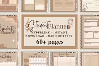 design printable planner, ebook, journal, workbook in canva