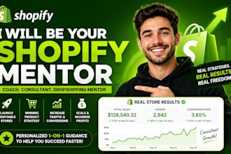 be your shopify mentor ecommerce coach consultant shopify dropshipping mentor