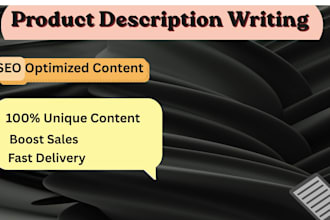 write SEO product description for your products