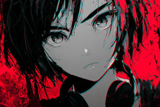 draw anime album cover design or podcast artwork