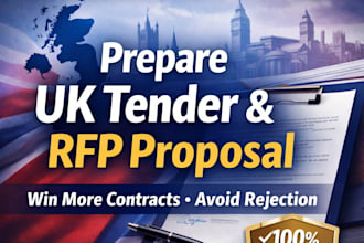 prepare UK government tender, rfp proposal that wins and avoids rejection