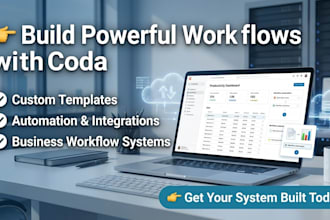 setup coda app for agile pm, CRM or custom templates notion