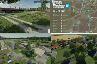 build custom farming simulator fs19 fs22 fs25 maps with field building road