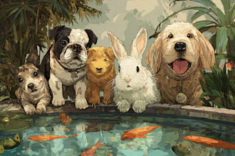 do custom pet portrait, dog portrait, cat portrait