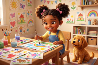 draw children story book illustration children book illustration for amazon KDP