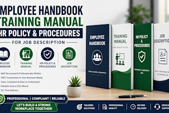 do employee handbook training manual hr policy and procedure for job description