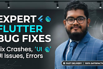 fix bugs, errors, and UI issues in your flutter app