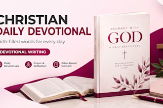 format, design christian ebook, daily devotional prayer journal, christian book