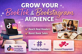 grow your booktok and bookstagram audience