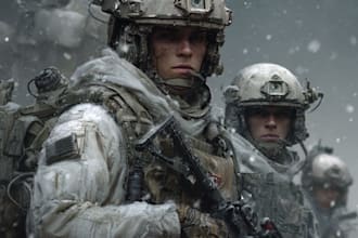 create realistic military, war, or sci fi illustrations