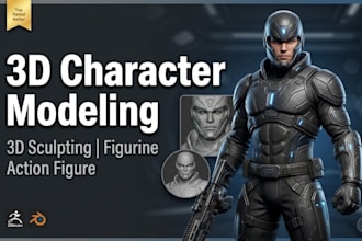 blender zbrush articulated toy character modeling 3d sculpting for 3d printing