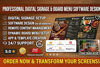 setup billboard menu crowntv yodeck optisigns musthavemenus novisign menuboard
