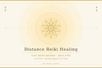 send you distance reiki and holy fire energy with a report