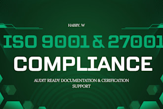 provide iso 9001 qms documentation and audit readiness support