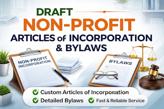 draft non profit articles of incorporation and bylaws