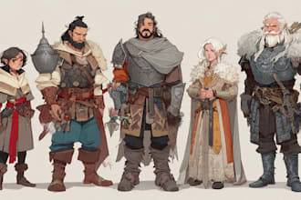 draw your dnd character with great details