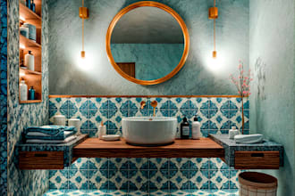 create a photorealistic bathroom render with vray