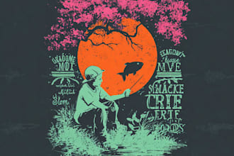 draw t shirt design and graphic t shirt design