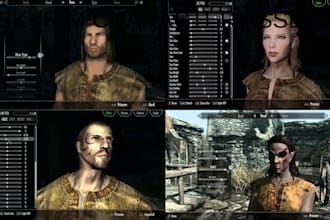 mod skyrim character assets armor npcs weapons quest mods follower and gear mod