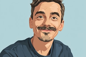 do vector portrait or cartoon portrait