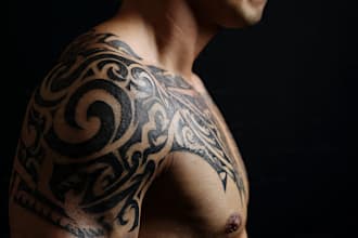create a profesional tribal tattoo design