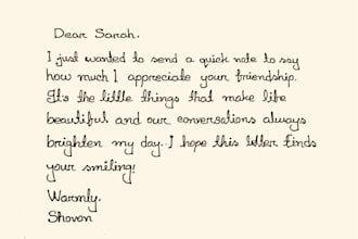 write anything in beautiful and neat handwriting