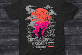create a amazing typography tshirt design