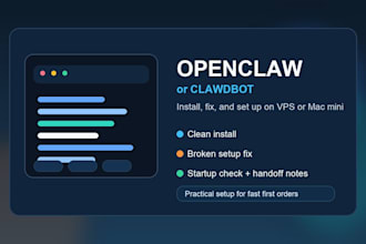 install and set up openclaw or clawdbot on vps or mac mini
