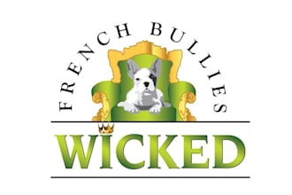 do amazing pets logo for wicked bullies bullo dog puppies