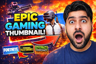 design professional gaming youtube thumbnails that boost