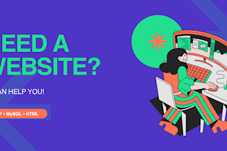 develop a complete website with admin panel and database