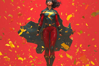 illustrate a superhero pop art portraits