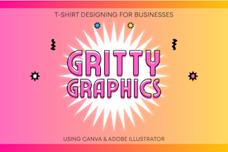 design clean minimalistic t shirts for merch and brands