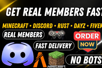 promote your minecraft server, discord server, rust, dayz, fivem server growth