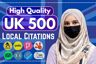 do best 500 UK local citations directory submission for local seo