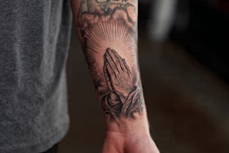 draw a realistic realism tattoo design for you