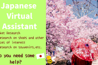conduct research on japanese products and stores