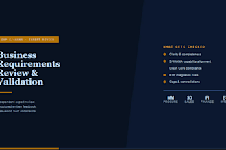 review and validate your sap s4hana business requirements