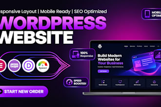 design modern wordpress website for your business