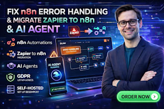 fix n8n error handling and migrate zapier to n8n ai agent