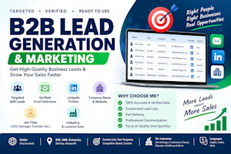 generate sales leads with b2b lead generation and marketing