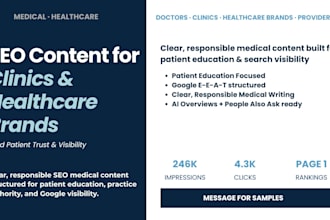 write SEO medical blogs that attract, educate and convert patients