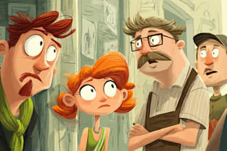 draw an amusing illustration cartoon character or mascot
