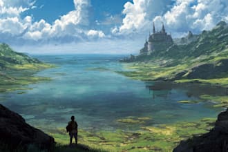 create character art and creature concept art in realistic