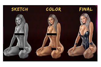 draw a high quality erotic nsfw art pinups anime fan art